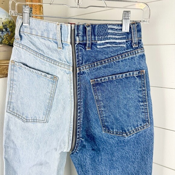 Revice Ying Yang Crops Jeans High Waist Tokyo Wash Size 25 - Picture 4 of 6